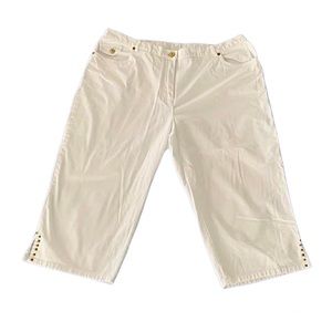 Lark Lane White Studded Shorts